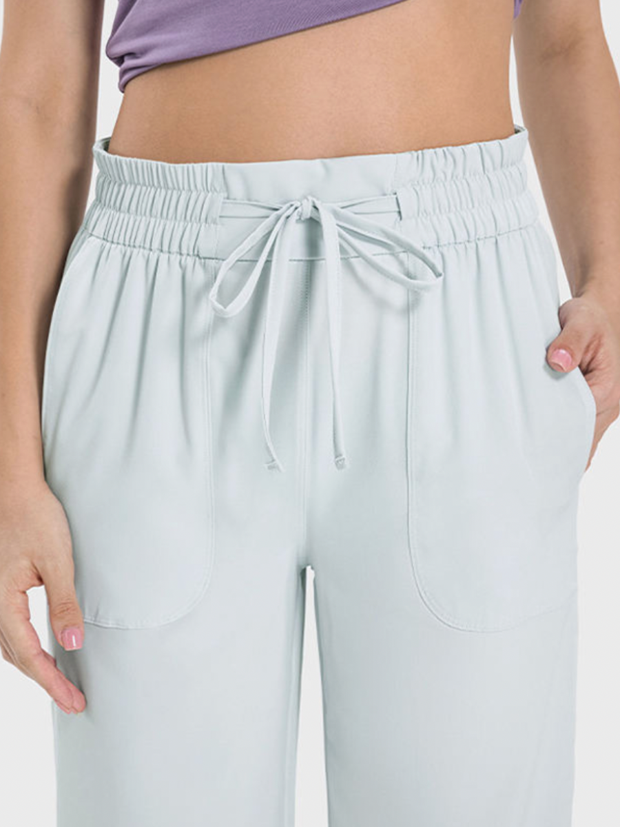 [Sample Sale] Light Wide Leg Pants in Fog