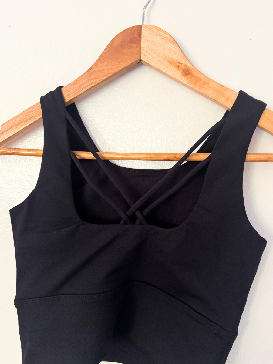 [Sample Sale] High Support Sports Bra in Black