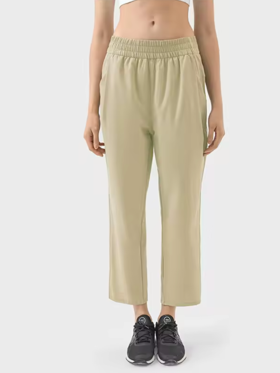 [Sample Sale] Light Cropped Pants in Beige