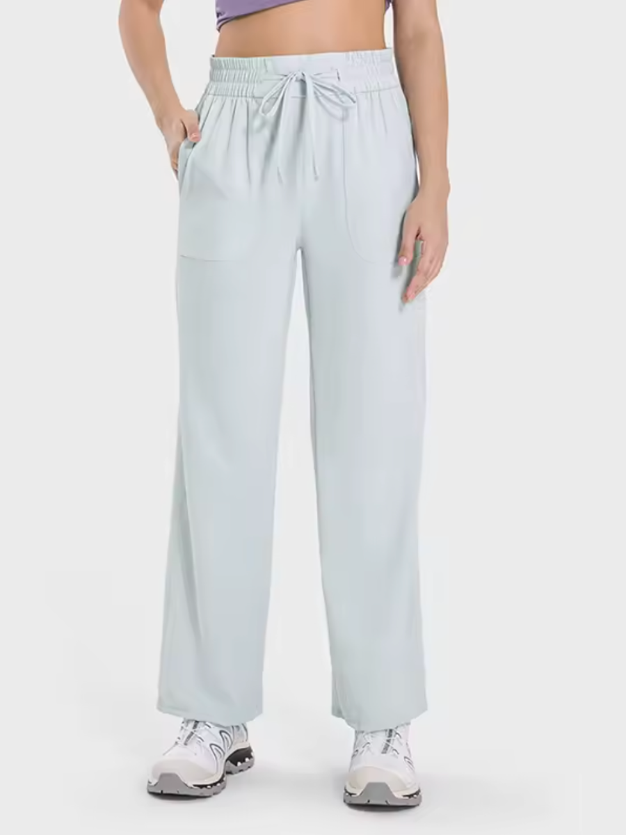 [Sample Sale] Light Wide Leg Pants in Fog