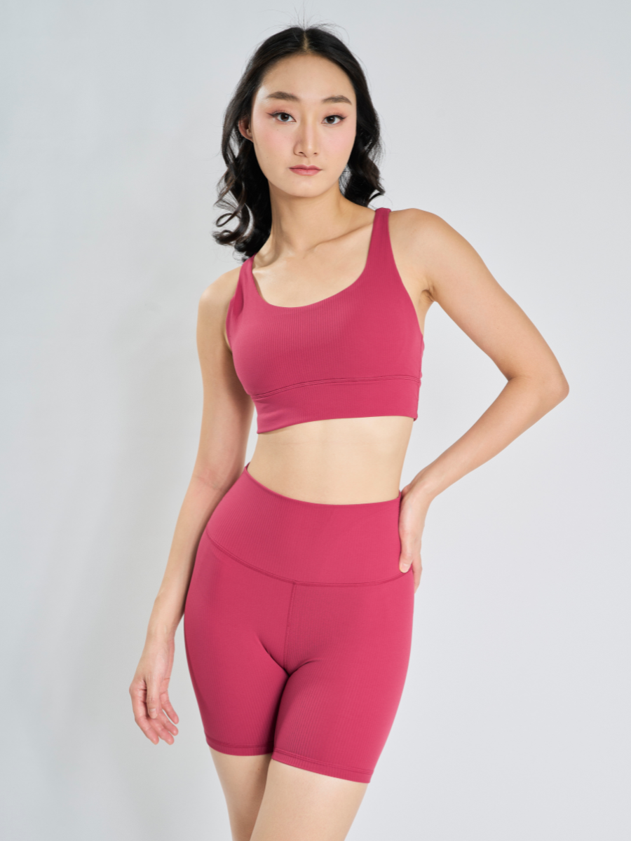 Power Fit *Ribbed Sports Bra