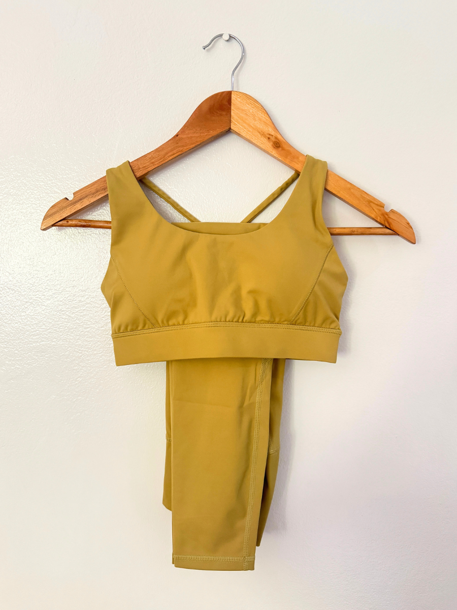 [Sample Sale] Lime Green Sports Bra & Leggings