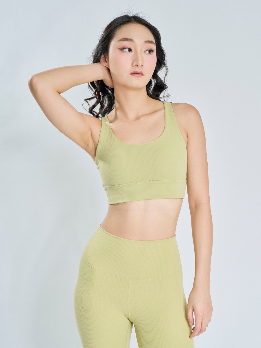 Power Fit *Ribbed Sports Bra