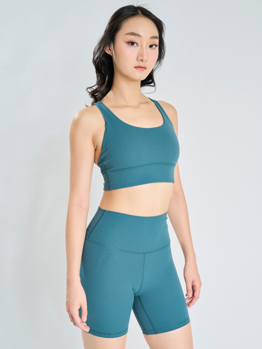 Power Fit *Ribbed Sports Bra