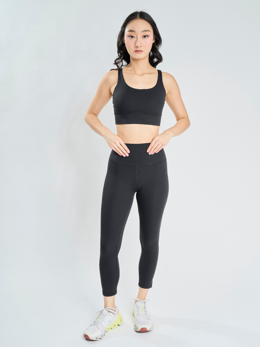 Power Fit *Ribbed Sports Bra