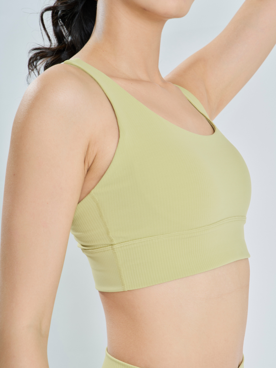 Power Fit *Ribbed Sports Bra