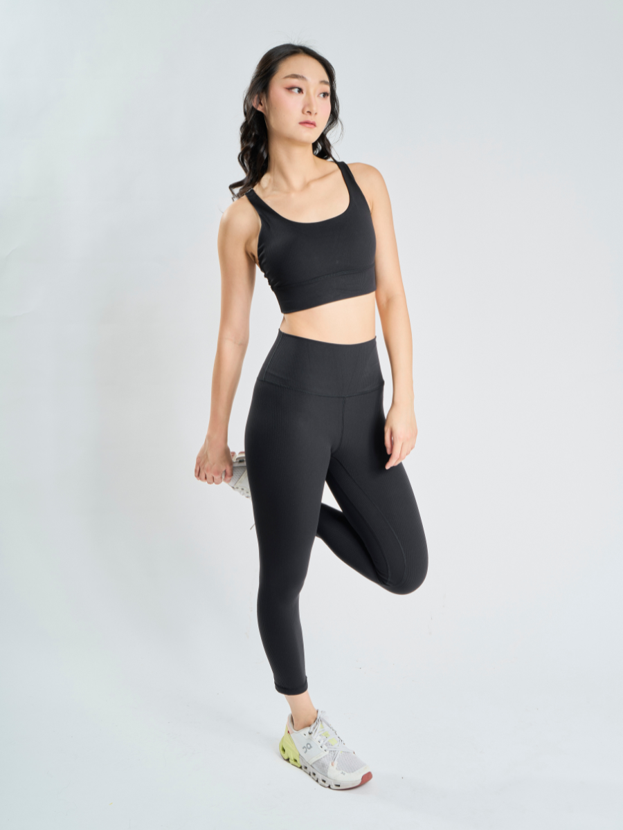 Power Fit *Ribbed Sports Bra