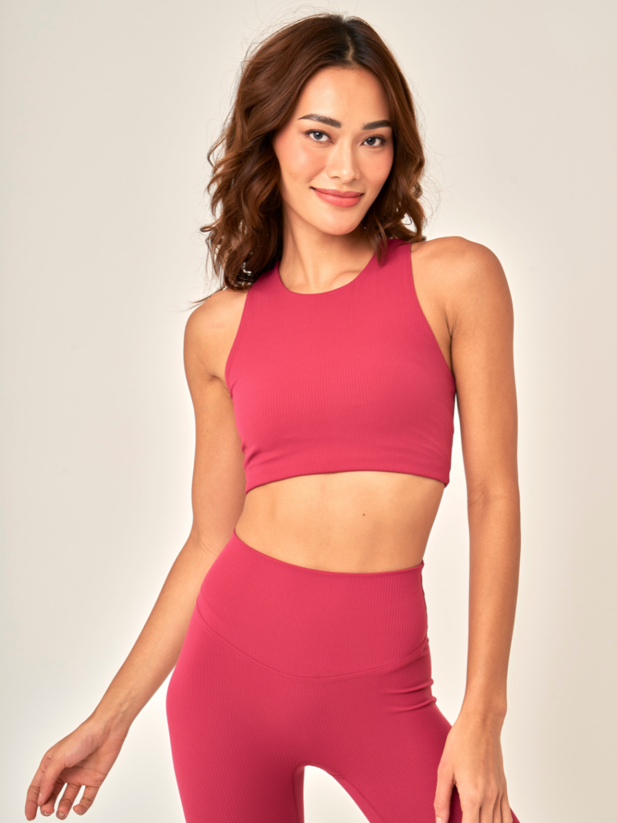 All In *Ribbed Sports Bra