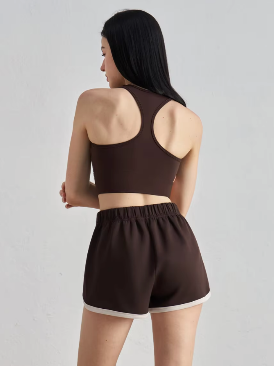 [Sample Sale] Fast Pace Sports Bra in Brown