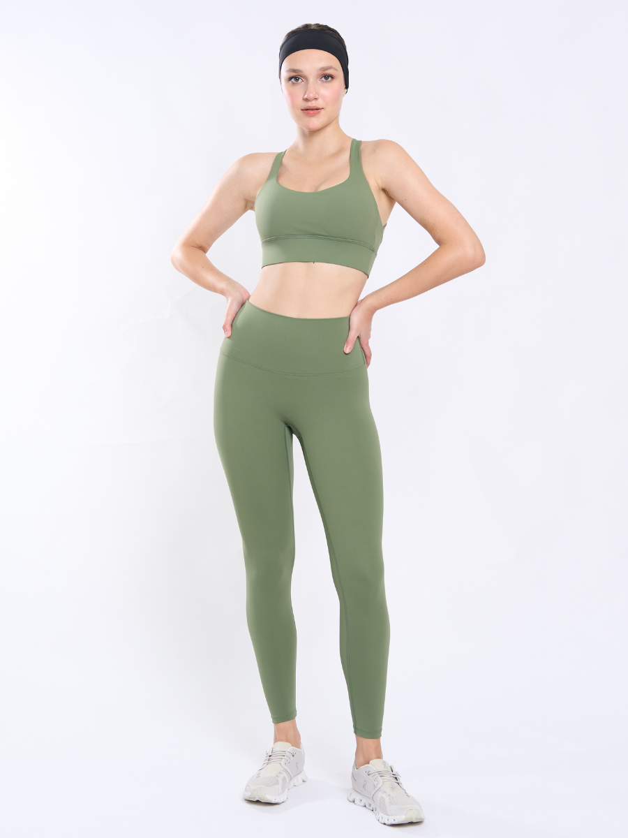 Zone In Sports Bra in Sage Green