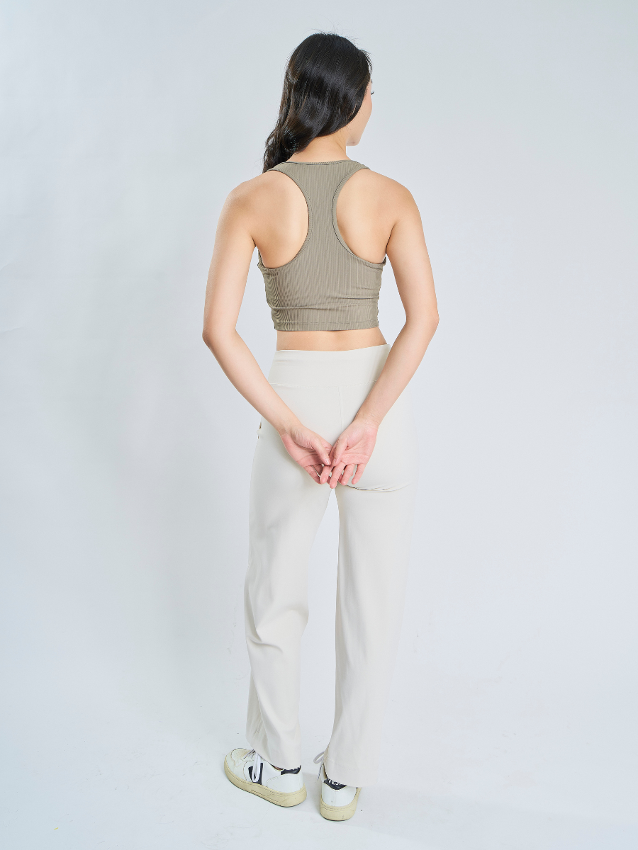 Flex *Ribbed Padded Crop