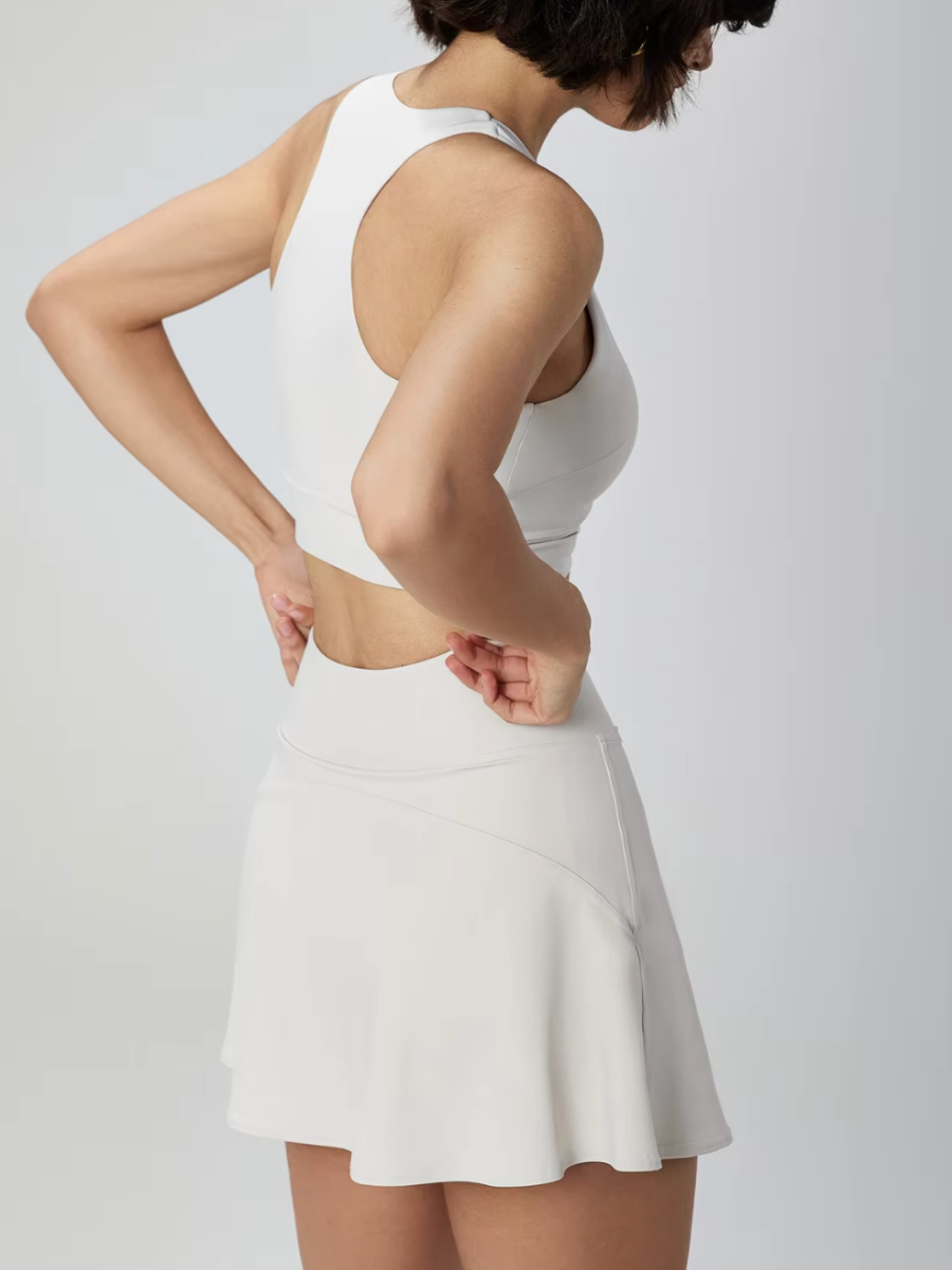 [Sample Sale] Full Swing Skirt in Egg Shell (with Small Stain)