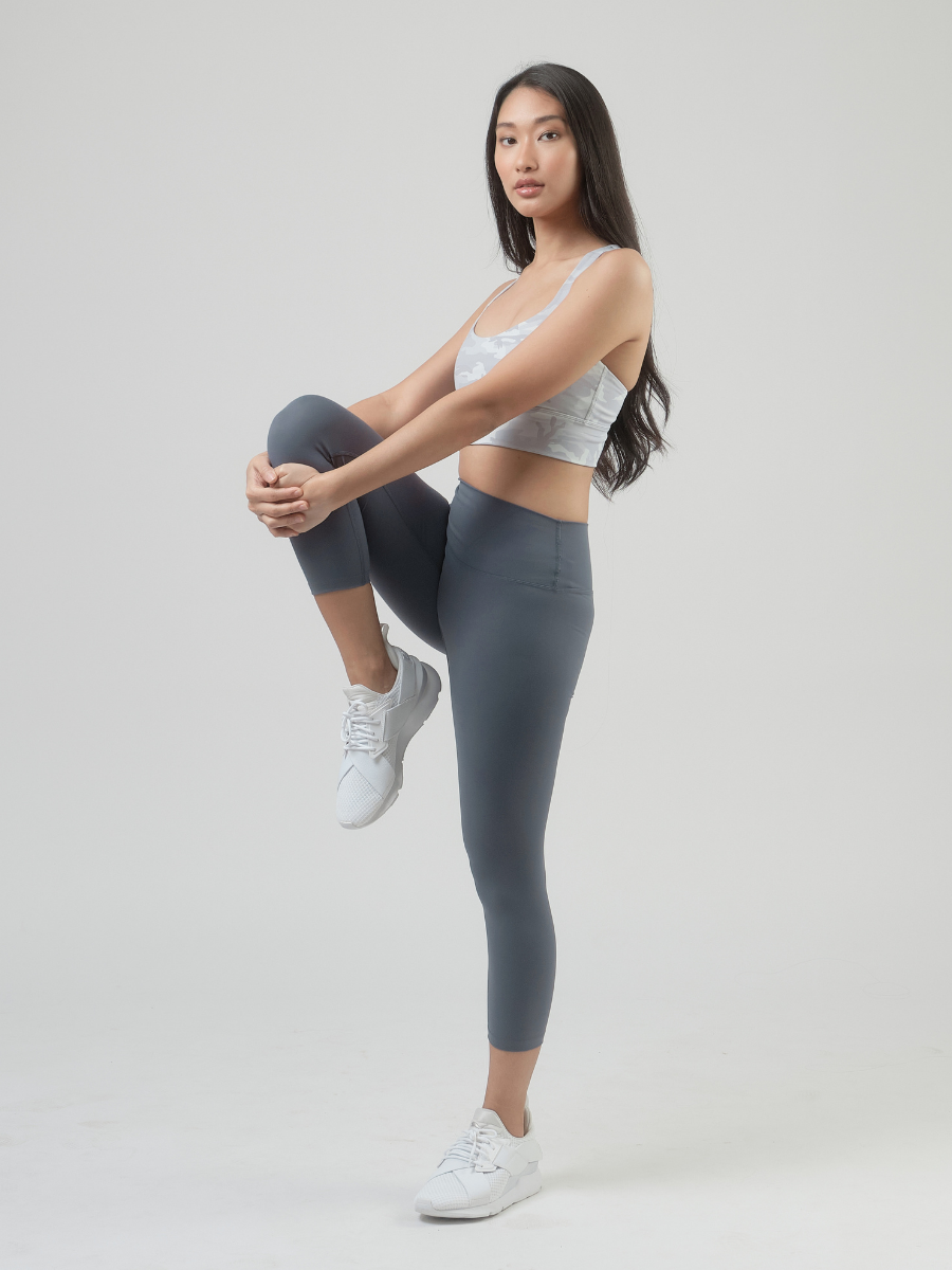 [Sample Sale] Easy Stretch Crop 21” Leggings in Blue Gray