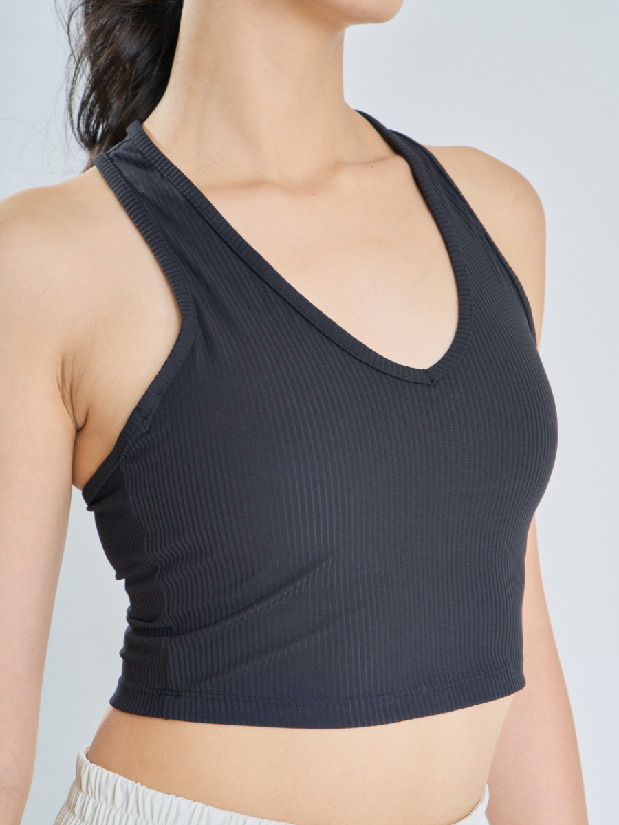 Flex *Ribbed Padded Crop