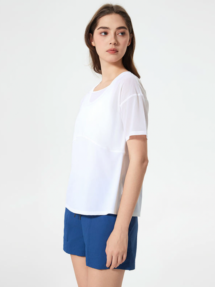 [Sample Sale] Ace Off Shoulder 2-in-1 Tee in White
