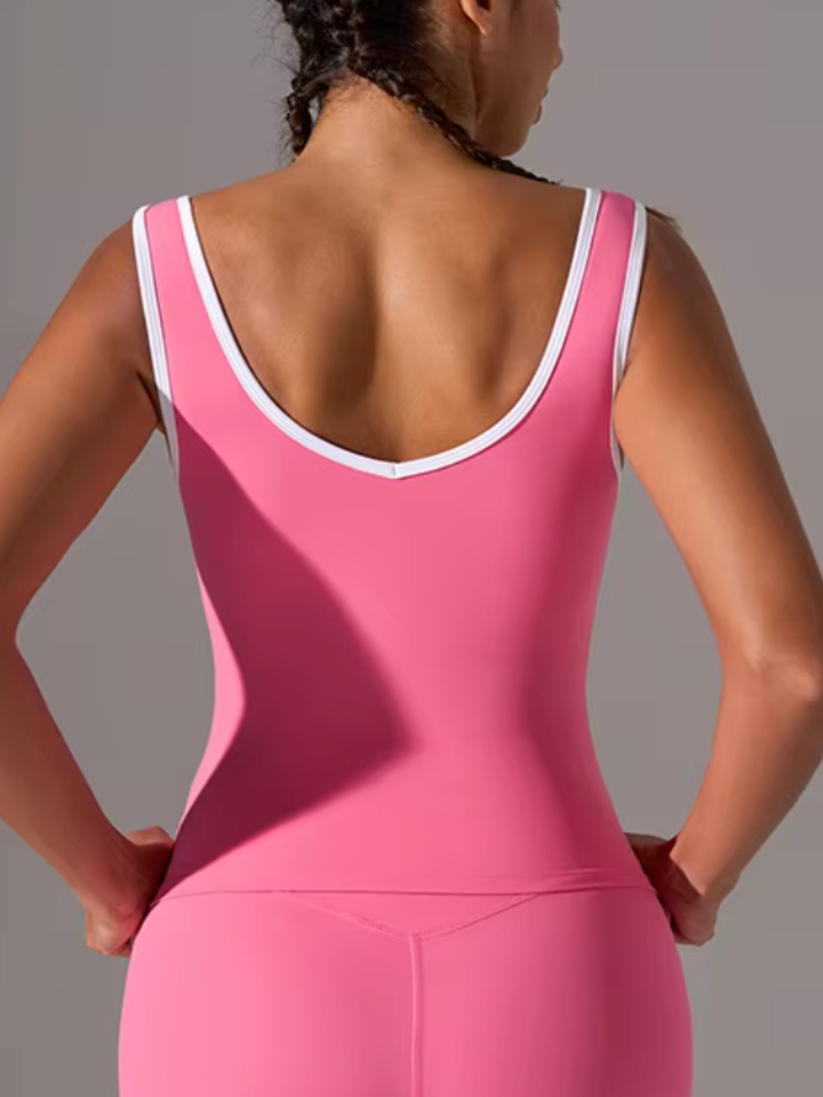 [Sample Sale] Ace Padded Tank in Candy Pink
