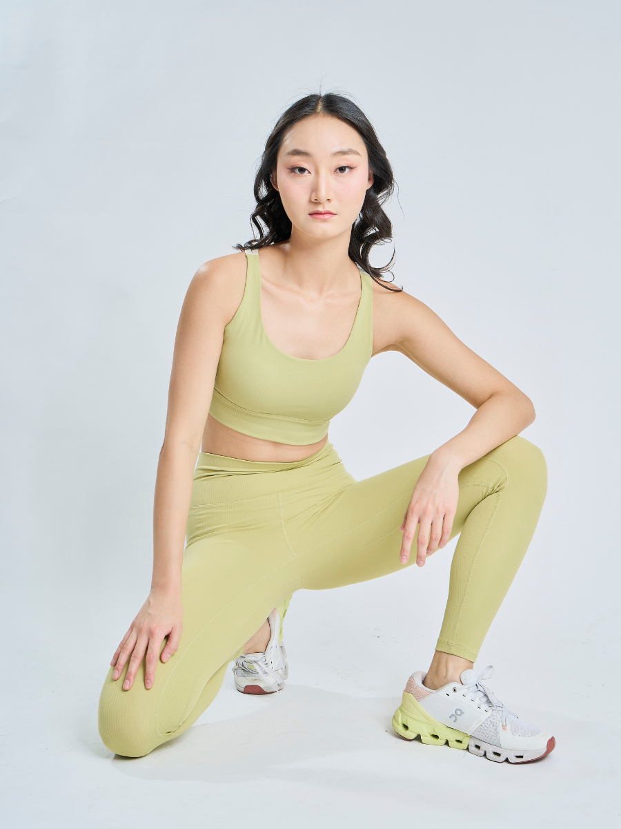 Power Fit *Ribbed Sports Bra