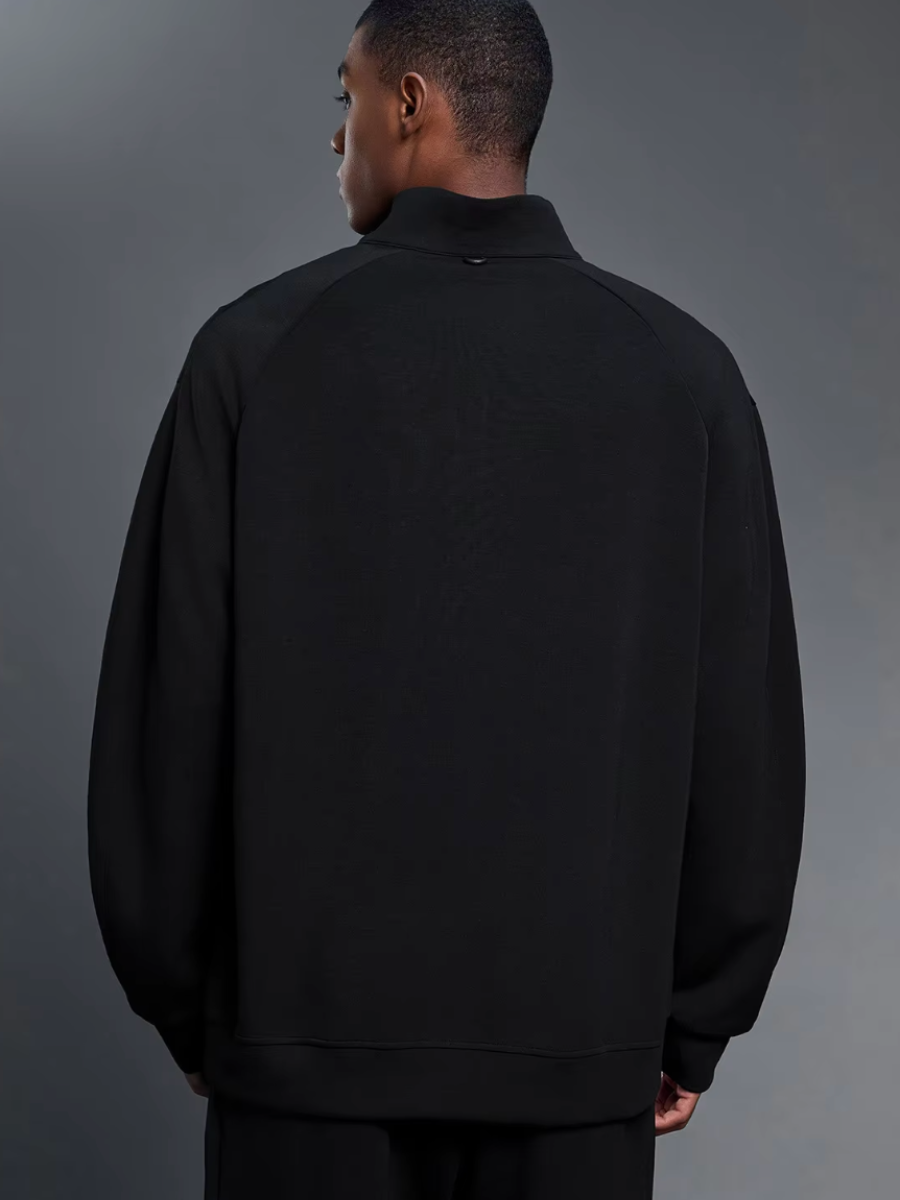 [Sample Sale] Men's Half Zip Pullover in Black