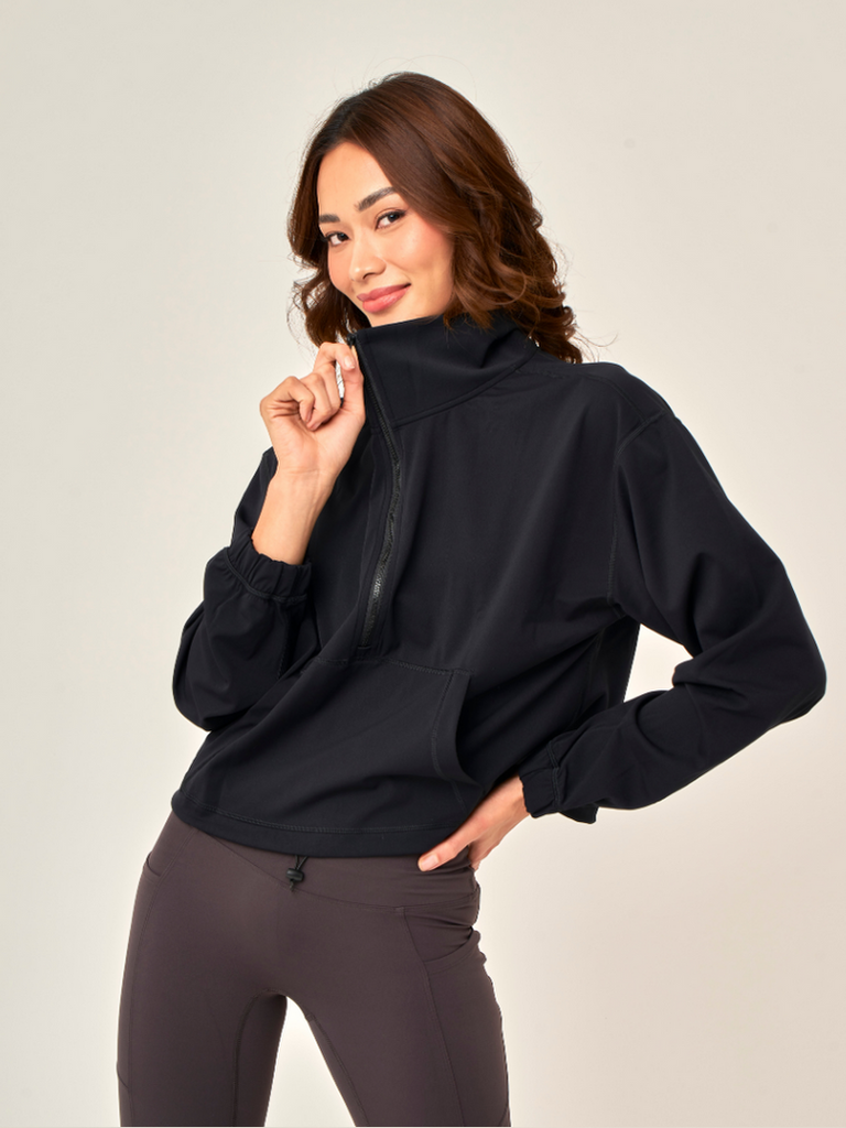 Lounge Half-Zip Pullover (Free Size) – EASY ACTIVE