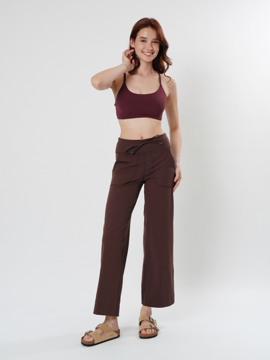 [Sample Sale] Easy Wide Leg Pants in Dark Cocoa