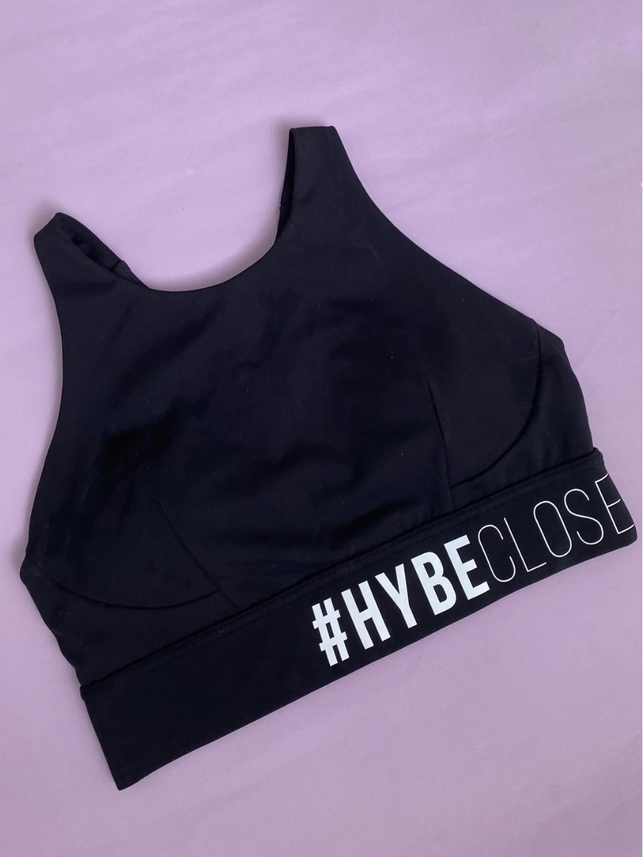 BTS : #HybeCloseTheGyms Sports Bra