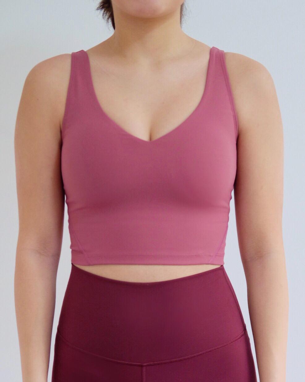Back To Work Padded Tank in Rose (only XS left)